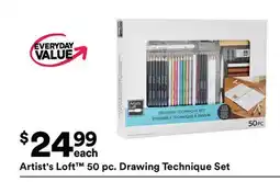 Michaels Artist's Loft 50 pc. Drawing Technique Set offer
