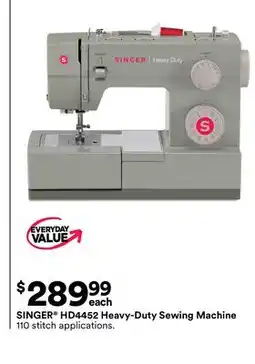 Michaels SINGER HD4452 Heavy-Duty Sewing machine offer