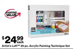Michaels Artist's Loft 29 pc. Acrylic Painting Technique Set offer