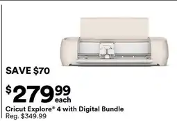 Michaels Cricut explore 4 with Digital Bundle offer