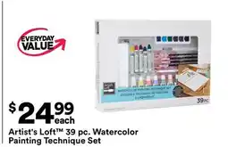 Michaels Artist's Loft 39 pc. Watercolor Painting Technique Set offer