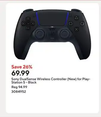 Staples Sony DualSense Wireless Controller (New) for PlayStation 5 - Black offer