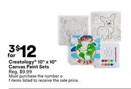 Michaels Creatology 10 x 10 Canvas Paint Sets offer