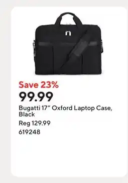 Staples Bugatti 17 Oxford Laptop Case, Black offer