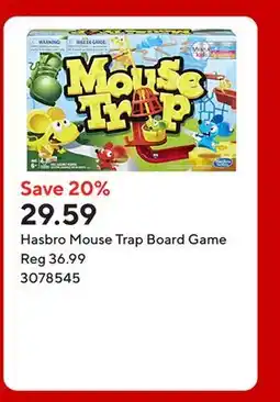 Staples Hasbro Mouse Trap Board Game offer