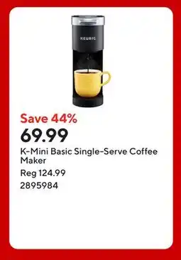 Staples K-Mini Basic Single-Serve Coffee Maker offer