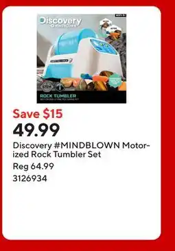 Staples Discovery #MINDBLOWN Motorized Rock Tumbler Set offer
