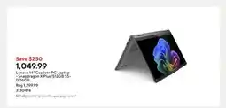 Staples Lenovo 14 Copilot+ PC Laptop - Snapdragon X Plus/512GB SSD/16GB RAM/Windows 11 Home offer