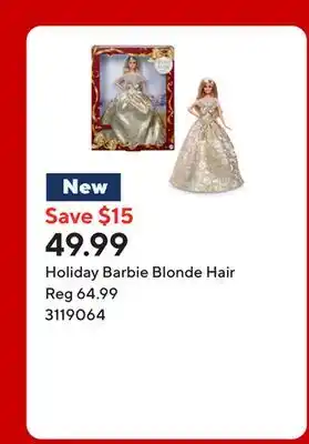 Staples Holiday Barbie Blonde Hair offer