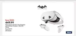 Staples Meta Quest 3S All In One Headset with Arkham Shadow - 256 GB - White offer