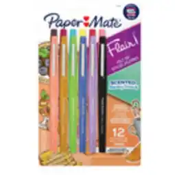 Staples Paper Mate Flair Scented Felt Tip Pens - 0.7mm - Sunday Brunch Scents - 12 Pack offer