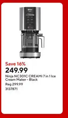Staples Ninja NC301C CREAMi 7 in 1 Ice Cream Maker - Black offer