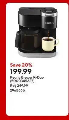Staples Keurig Brewer K-Duo (5000345627) offer