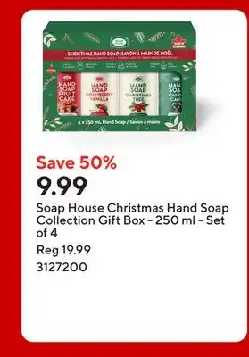 Staples Soap House Christmas Hand Soap Collection Gift Box - 250 ml - Set of 4 offer