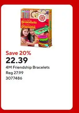 Staples 4M Friendship Bracelets offer