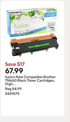 Staples fuzion New Compatible Brother TN660 Black Toner Cartridges, High Yield (GSTN660-NC) offer