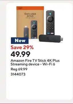 Staples Amazon Fire TV Stick 4K Plus Streaming device - Wi-Fi 6 offer