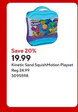 Staples Kinetic Sand SquishMotion Playset offer