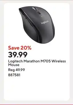 Staples Logitech Marathon M705 Wireless Mouse offer