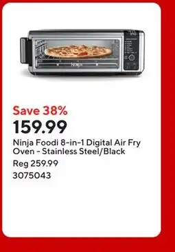 Staples Ninja Foodi 8-in-1 Digital Air Fry Oven - Stainless Steel/Black offer