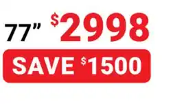 Visions Electronics 77 S90F 4K Smart TV offer