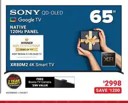 Visions Electronics 65 XR80M2 4K Smart TV offer
