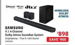 Visions Electronics Samsung 9.1.4-Channel Dolby Atmos Soundbar System offer