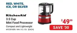 Visions Electronics KitchenAid 3.5 Cup Mini Food Processor offer