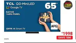 Visions Electronics 65 QM9K 4K Smart TV offer