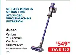 Visions Electronics Dyson V10 Cyclone V10 Animal + Cordless Stick Vacuum offer