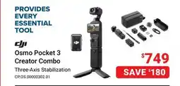 Visions Electronics Dji Osmo Pocket 3 Creator Combo offer