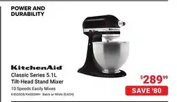 Visions Electronics KitchenAid Classic Series 5.1L Tilt-Head Stand Mixer offer