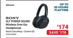 Visions Electronics Sony ULT POWER SOUND Wireless Over-Ear Headphones offer