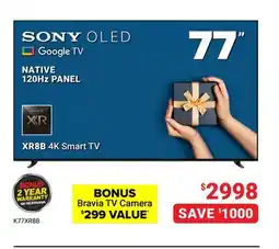 Visions Electronics Sony OLED XR8B 4K Smart TV offer