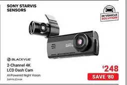 Visions Electronics Blackvue 2-Channel 4K LCD Dash Cam offer
