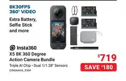 Visions Electronics Insta 360 X5 8K 360 Degree Action Camera Bundle offer