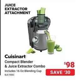 Visions Electronics Cuisinart Compact Blender & Juice Extractor Combo offer