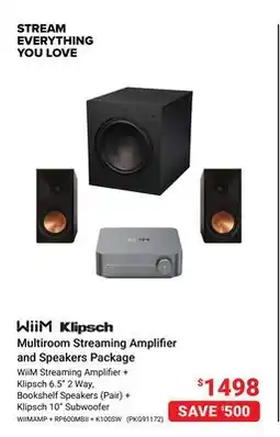 Visions Electronics Multiroom Streaming Amplifier and Speakers Package offer