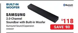 Visions Electronics Samsung 2.0-Channel Soundbar with Built-in Woofer offer