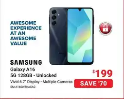 Visions Electronics Samsung Galaxy A16 5G 128GB - Unlocked offer