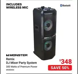 Visions Electronics Monster Remix DJ Mixer Party System offer