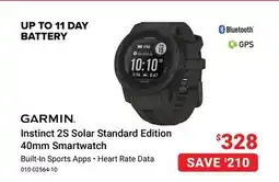 Visions Electronics Garmin Instinct 2S Solar Standard Edition 40mm Smartwatch offer