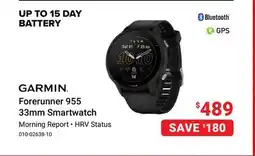 Visions Electronics GARMIN Forerunner 955 33mm Smartwatch offer
