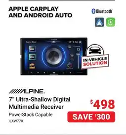 Visions Electronics Alpine 7 Ultra-Shallow Digital Multimedia Receiver offer