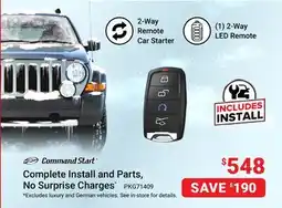 Visions Electronics Command Start 2-Way Remote Car Starter offer