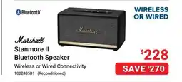 Visions Electronics Marshall Stanmore II Bluetooth Speaker offer