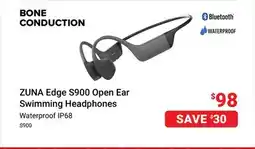 Visions Electronics ZUNA Edge S900 Open Ear Swimming Headphones offer