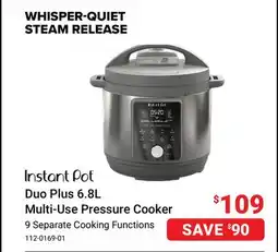 Visions Electronics Instant Pot Duo Plus 6.8L Multi-Use Pressure Cooker offer