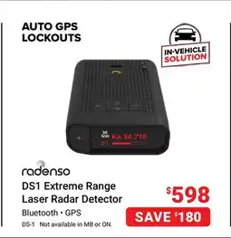 Visions Electronics Radenso DS1 Extreme Range Laser Radar Detector offer