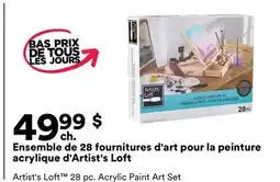 Michaels Ensemble de 28 fournitures d'art pour la peinture acrylique d'Artist's Loft offer
